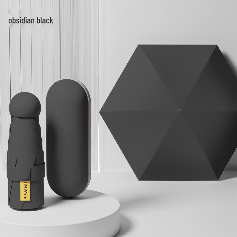 Women's Mini Anti-UV Sunshade Umbrella - Portable, Dual-Use for Sunny & Rainy Days
