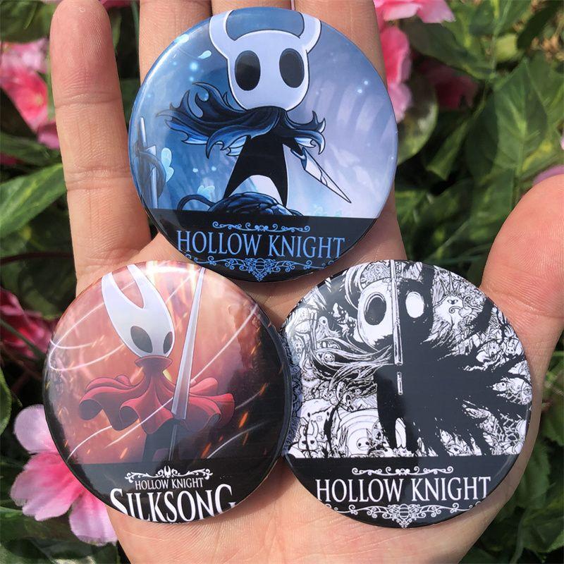 Hollow Knight Silksong 58mm Badge Anime Game Peripheral Tinplate Button Pin Cute Cartoon Character Brooch Pin Gift