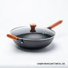 Yoshida Takumi Non-Stick Induction Wok with Lid and Wooden Handles