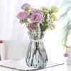 Vase Stylish Glass Single Flower Holder Simple Container Transparent Base Decorative Home Decor Height 15CM