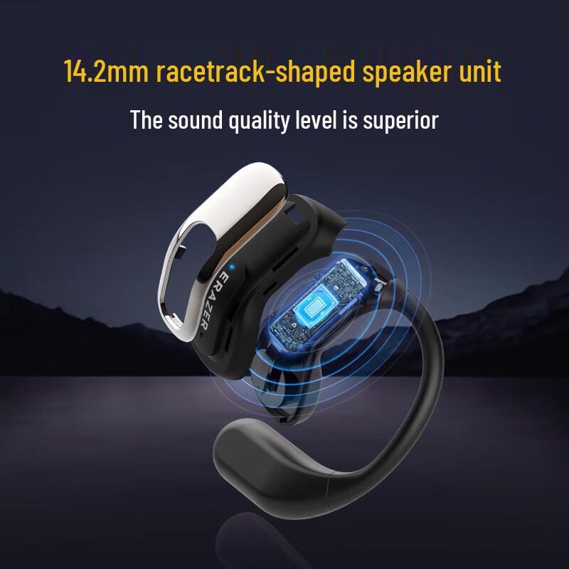Lenovo Superpowered ER53 Wireless Ear-Hook Open-Ear Bluetooth Headset