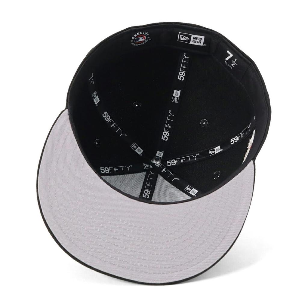 New Era 59FIFTY Side Patch MLB LAA Black Size 7 5950 MVP SO LOSANG NER36C8808 Cap, 3/8, BLK, 14388846,
