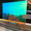 Glass Sticker Sun Shade Film Dichroic Building Stained Tint Glass Blaze Finish Window Decorative Film