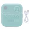 Portable Thermal Printer Rechargeable Printing Machine for Photo Document Shipping Label Built In 1200mAh Battery Cyan