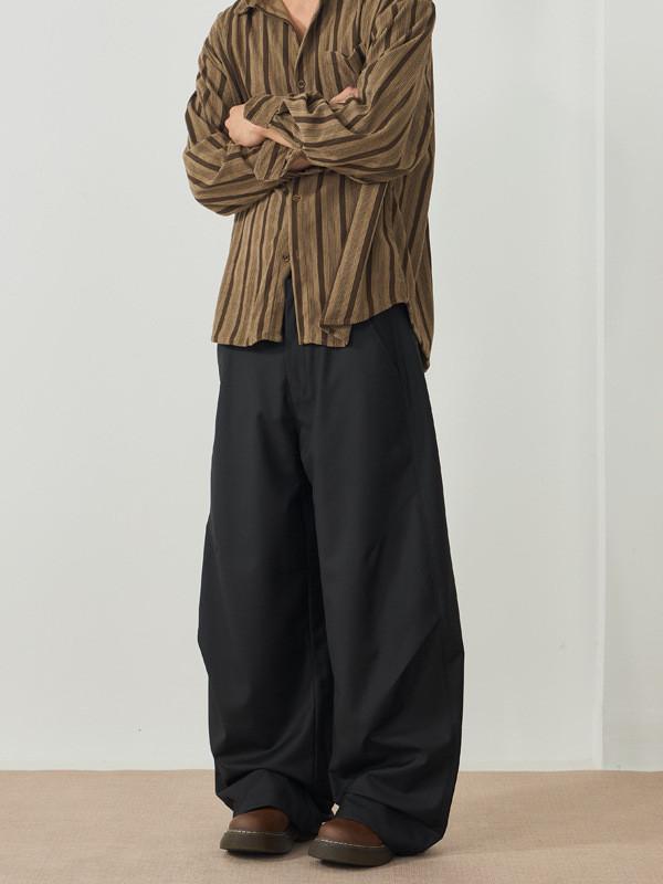 Pantaloni Basici da Uomo in Tessuto Antigrinze Adatti all'Uso Quotidiano Casual
