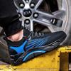 Nouvelles Chaussures de Sécurité pour Hommes Respirantes Chaussures à Embout en Acier Anti-écrasement Anti-perforation Baskets Bottes de Protection Chaussures de Travail Légères pour Hommes