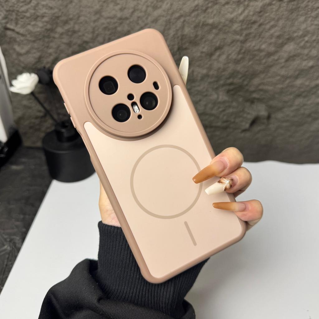 Hit Color Breathable Edge For Magsafe Magnetic Phone Case For Huawei Mate 80 Pro Max 60 70 Pura80 Pura70 Pro + Shockproof Cover