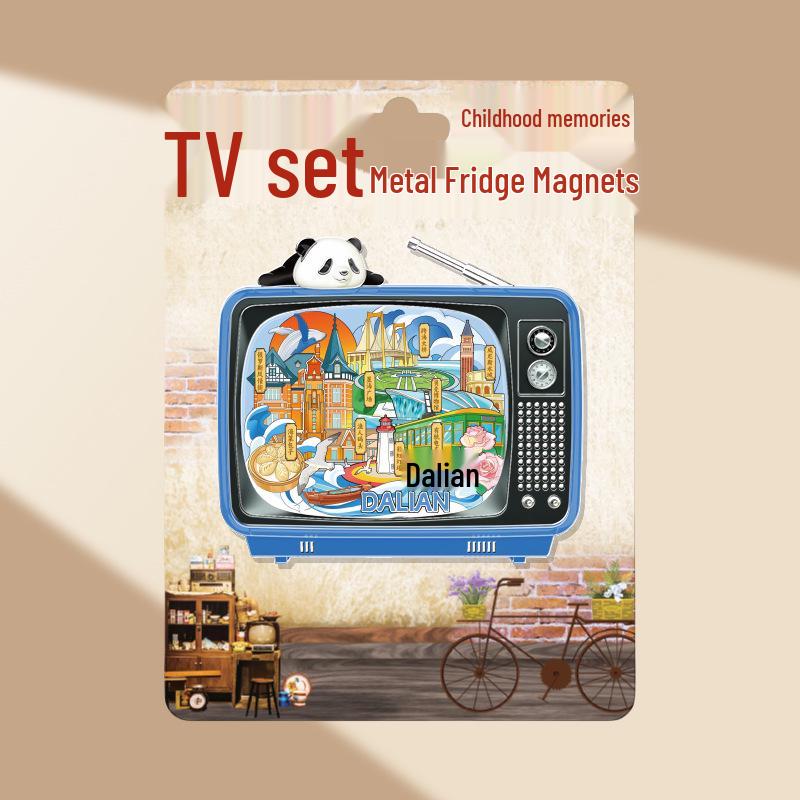 Magnetic Metal Refrigerator Magnets: City-Themed Cultural Souvenirs and Creative Tourist Gifts