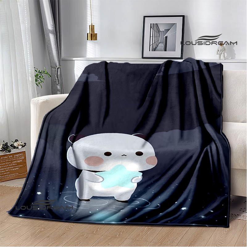 Cute cartoon bear Printed blankets picnic blanket Warm Flannel blankets Soft and comfortable blanket bed linings Birthday Gift