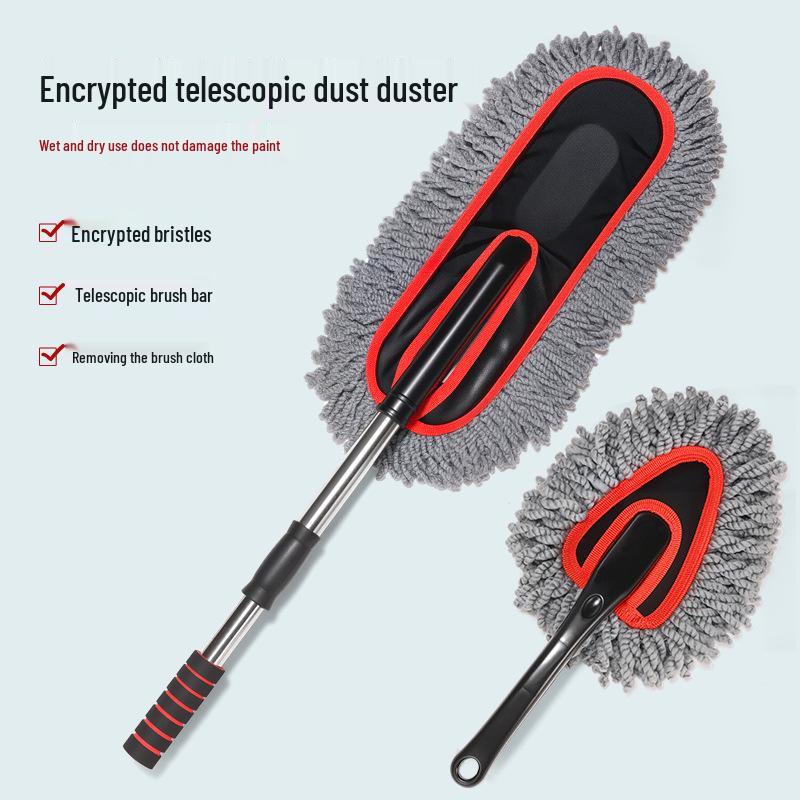 Car Duster and Wax Mop Brush - Multipurpose Cleaning Tool for Vehicles