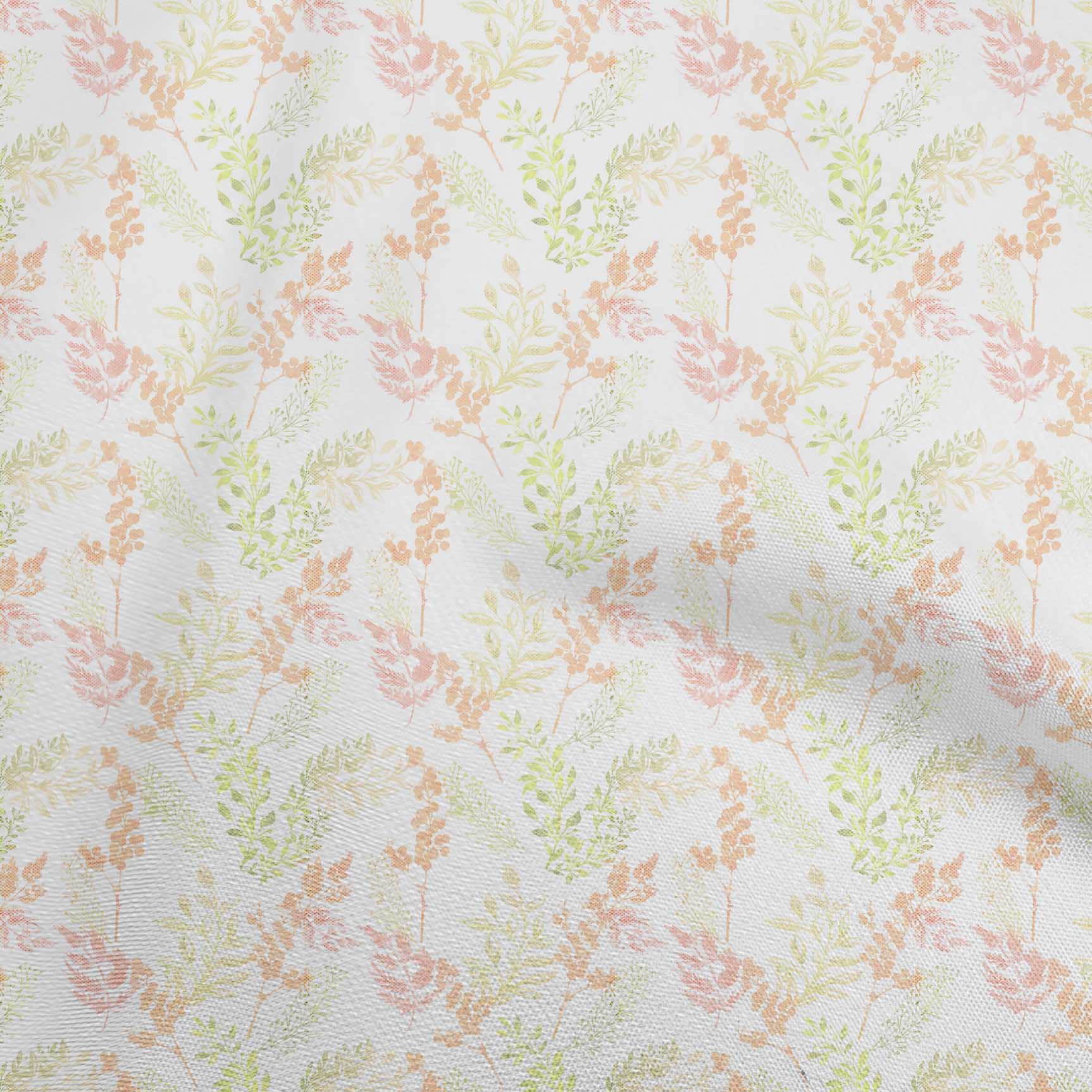 

oneOone Cotton Flex Light Yellow Fabric Watercolor Flower With Leaves Sewing Fabric By The Yard Printed Diy Clothing Sewing Supplies 40 Inch 42 Inch Wide - Viscose Chiffon рожевий