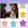 Luminous Glowing Led Colorful Stars Cushion Plush Toy Pillow For Kids' Rooms