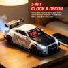 LED-Display Sportwagen Wecker Wiederaufladbare Auto-Modelluhr Supercar Wecker Heimdekoration