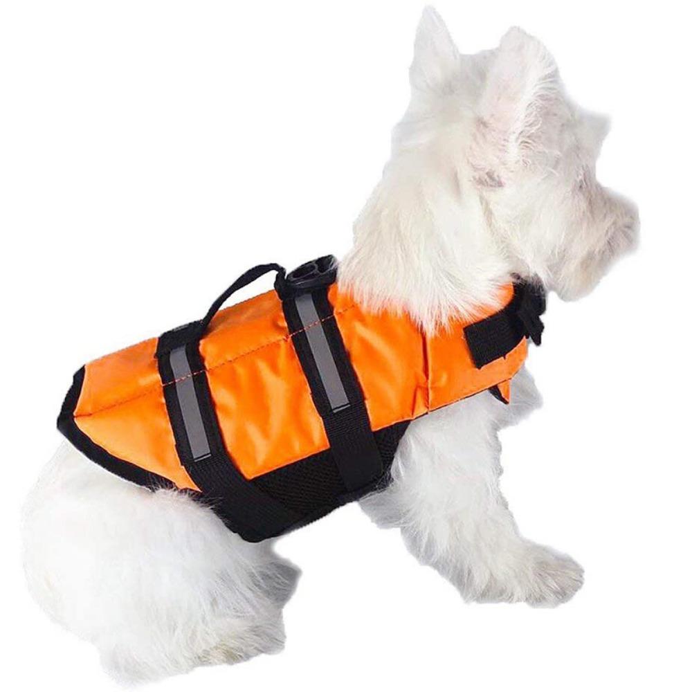Reflective Dog Life Jacket Adjustable Dog Swimwear Summer Dog Clothes for Small Medium Large Dog
