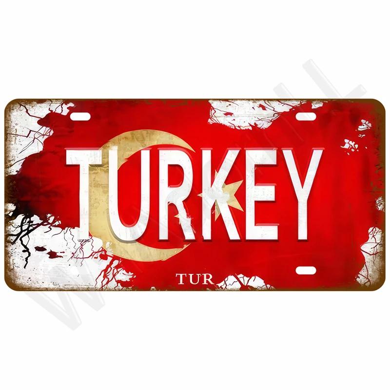 Vintage Metal Plate Tin Sign Plates Bar Retro Metal Sign Wall Art Mural Aesthetic Room Home Decor Items Poster Garage Decorat