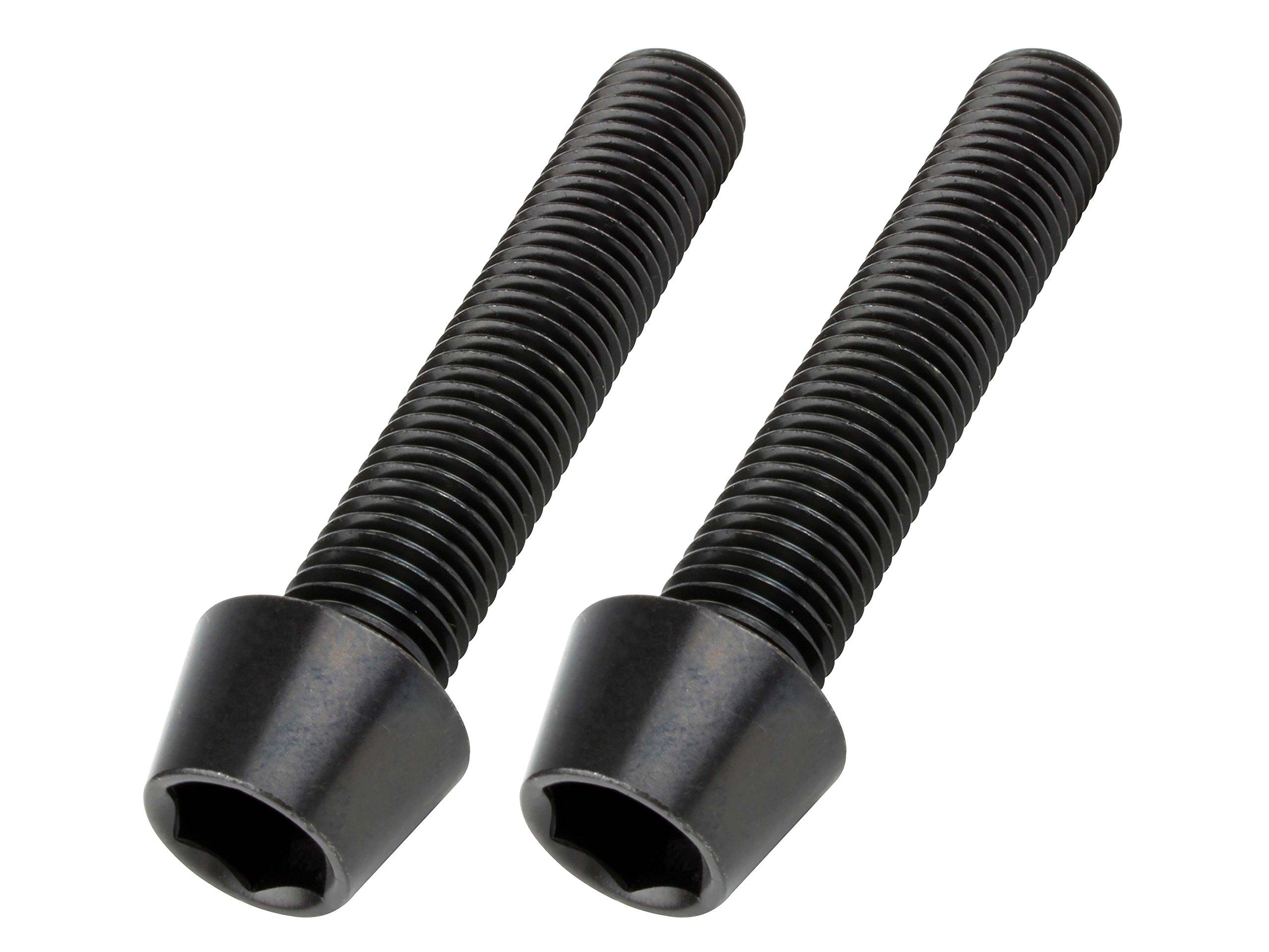 

POSH FAITH Motorcycle Accessories Tapered Cap Stainless Pack of M10 x Bolts, Steel, P1.25, Black, 2, 50, 911050-T9