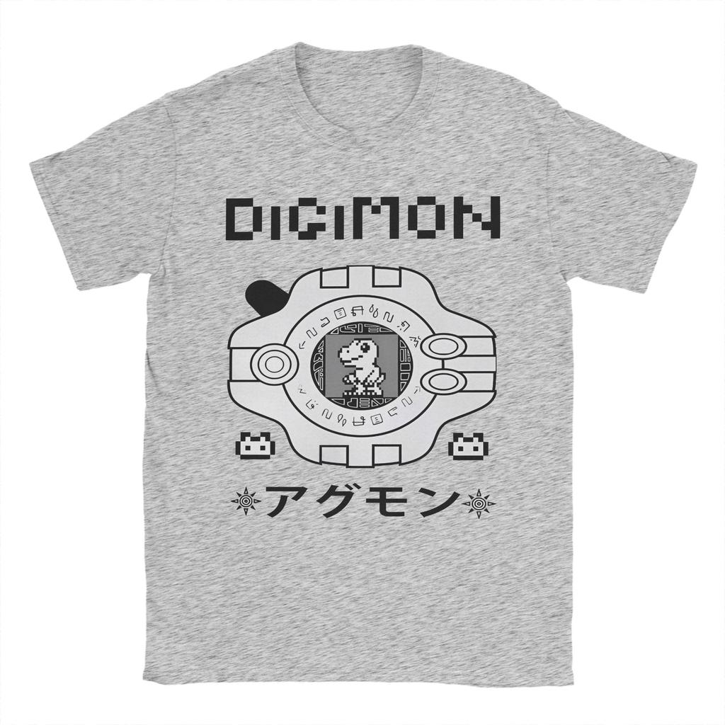 Digimon Agumon Summer Top Aesthetic T Shirt 100% Cotton Tops Vintage Short Sleeve Crewneck Tee Shirt Gift Idea T-Shirts