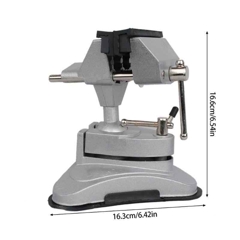 Multi Angle 360 Degree Rotating Clamp With Suction Cup Base Vacuum Base Vise For Secure Workpiece Holding On Desktops