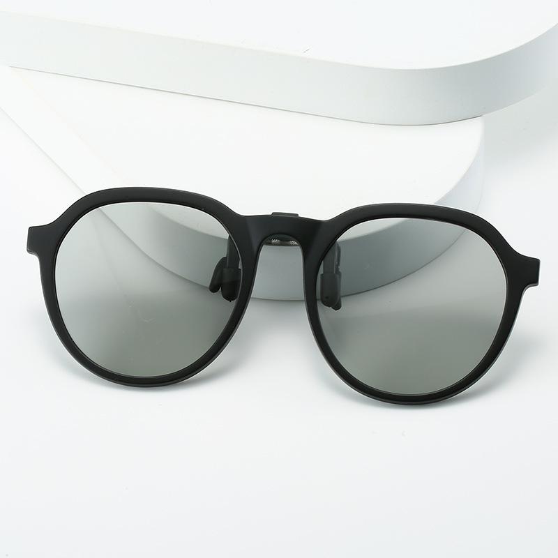 Spring Trend Children'S Frames, Polarized Lenses Clips, Sunglasses, Unisex Round-Frame Glasses