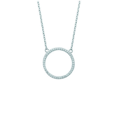 [L4613] - Silberkette 'Göttin' Weißsilber (rhodiniert) - 22 mm