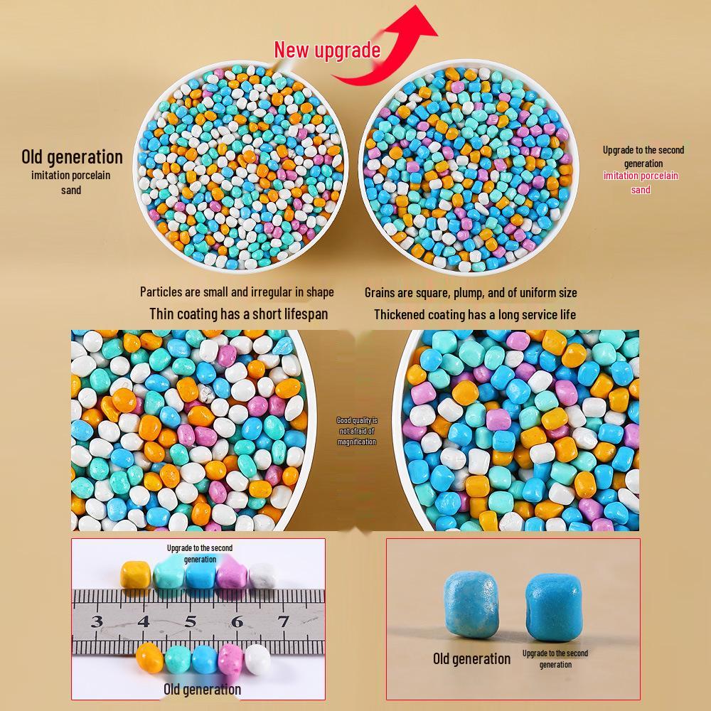 Colored Stone Large Particle Sand Toys for Children and Infants - Indoor Play