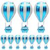 10 Stück Heißluftballon Aluminiumfolienballons Geburtstagsfeier Dekorationen Heliumfolienballon Hochzeitsveranstaltung Flugzeug-Thema