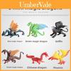 Plastic Monster Western Flying Dragon Children Animal Model Cake Topper For Kids Party Decor