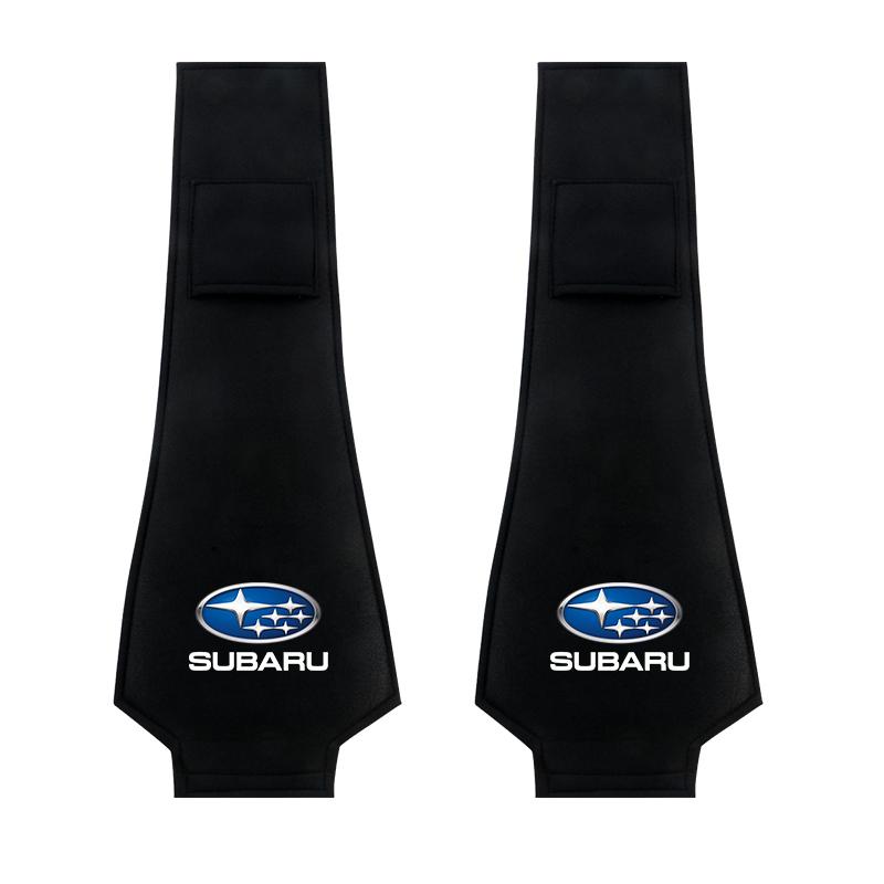 1/2pcs Car Headrest Cover with Phone Pocket for Subaru Forester Impreza Legacy Outback WRX STI Crosstrek BRZ XV rij1
