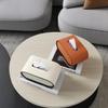 Tissue Box Paper Box Light Luxury Living Room Creative Toilet Paper Case Leather Bedroom Desktop Napkin Storage Box Organization