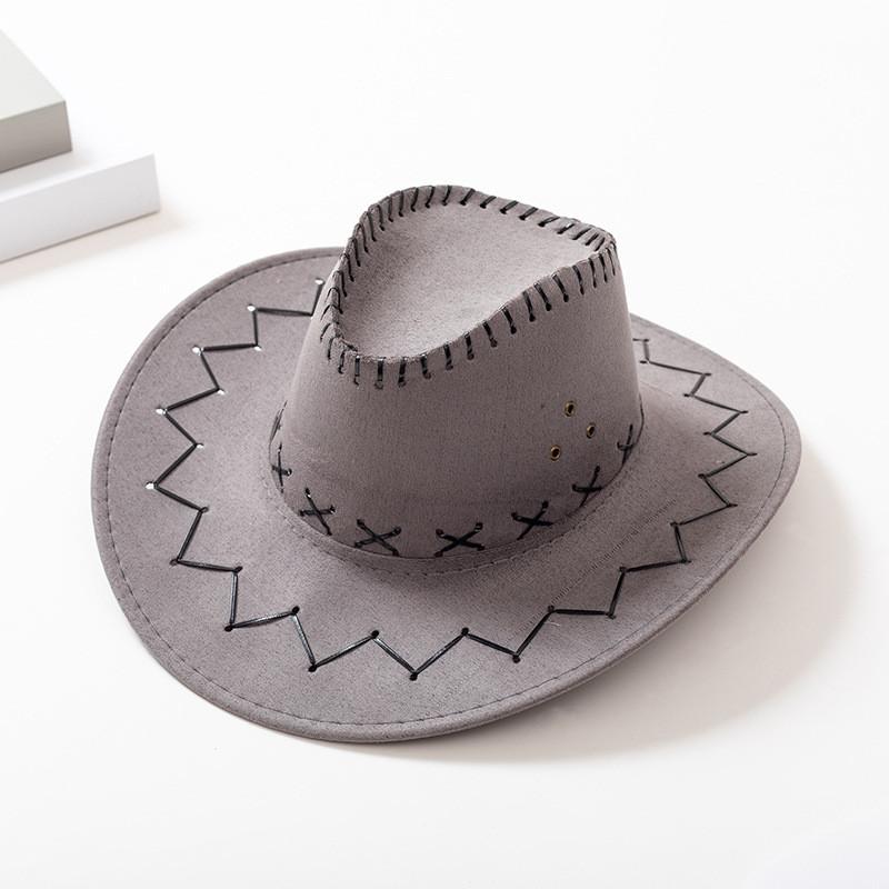 Western Cowboy Hat For Adults And Kids Sun Protection Stylish Summer Fashion Made Of Faux Leather