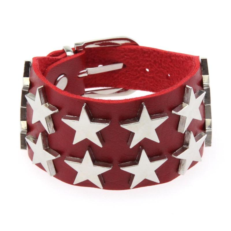 Creative Personality Punk Double Row Pentagram Bracelet Bracelet Simple Popular Versatile Couple Hand Ornament Chain