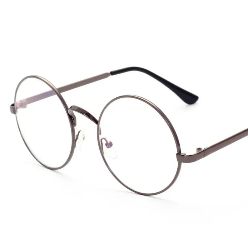Cosplay Anime Frame Round Metal Flat Retro Art Glasses Adult Children Gift Clothing Props Men Women Dress Up De Grau