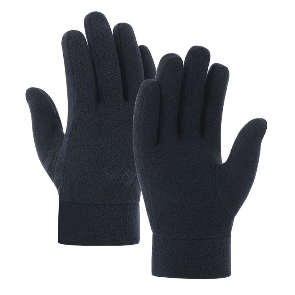 Thicken Fleece Gloves For Men Women Winter Warm Thermal Full Finger Glove Outdoor Running Skiing Cycling Gloves