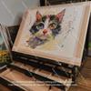 Beech Wood Easel for Art Students, Foldable and Adjustable with Drawer Tray, Children’s Sketch and Oil Painting Easel