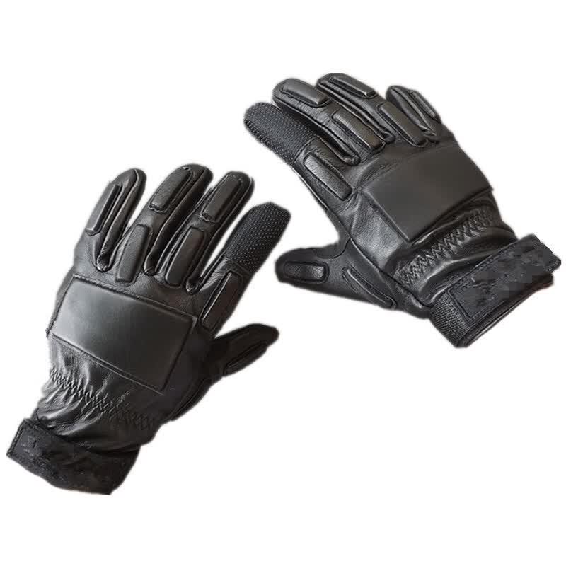 Men's Tactical PU Leather Full Finger Gloves