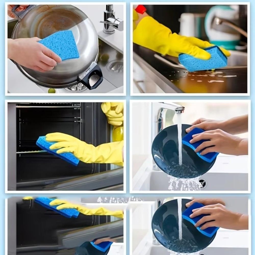 Sponge Cleaning Brush Sponges Reusable Clean Rub Multifunctional Scouring Pad  Kitchen