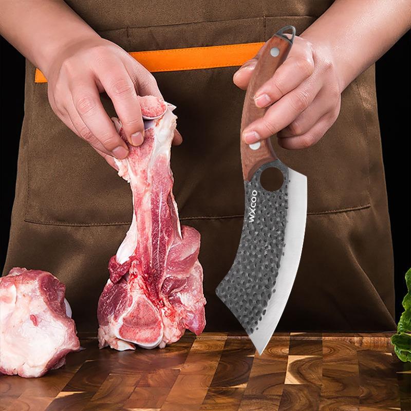 Stainless Steel Chef Knife Utility Knife Professional Vegetable Meat Cleaver Butcher Knife Fruit Knife Fish Knife Boning Knife w/Sheath Kitchen Tool