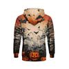 Men's Casual Loose Fit Hoodie with Pocket , Drawstring and Printed Design
