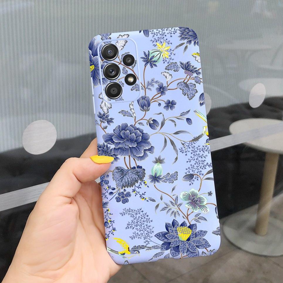 Flowers Case For  Women Girl Samsung Galaxy A23 M23 5G Case Shell Shockproof  Protection Bumper For Cover Samsung M23 A23 A 23