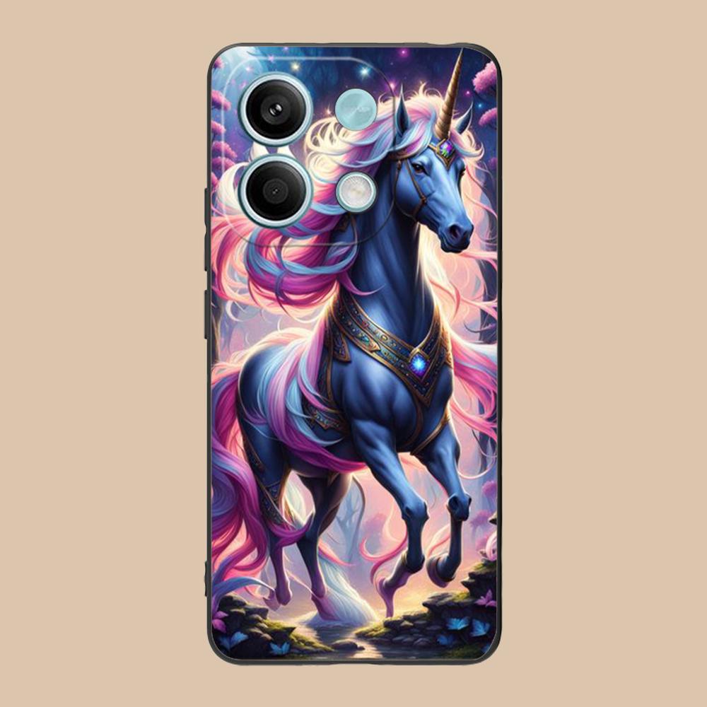 Fantasy Einhorn Handyhülle für Xiaomi 15 14 13 12 Mi 11 T Ultra Lite Pro S X 5G Bunte Druckabdeckung Luxus Smartphone