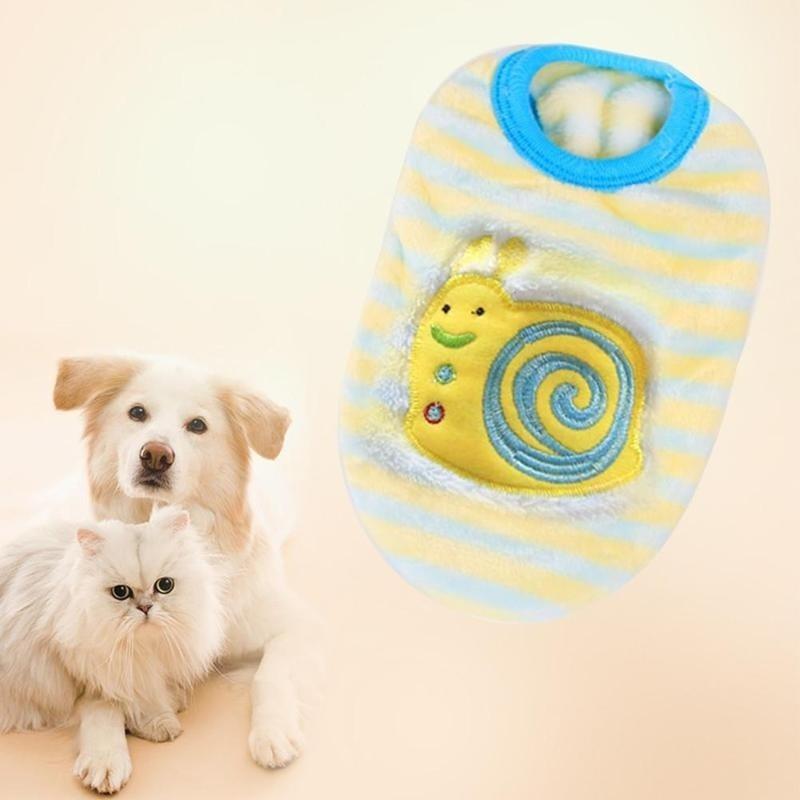 Pet Dog Puppy Cat Warm Winter Cartoon Vest Jumpsuit Coat T-shirt Clothes XXS-XXL