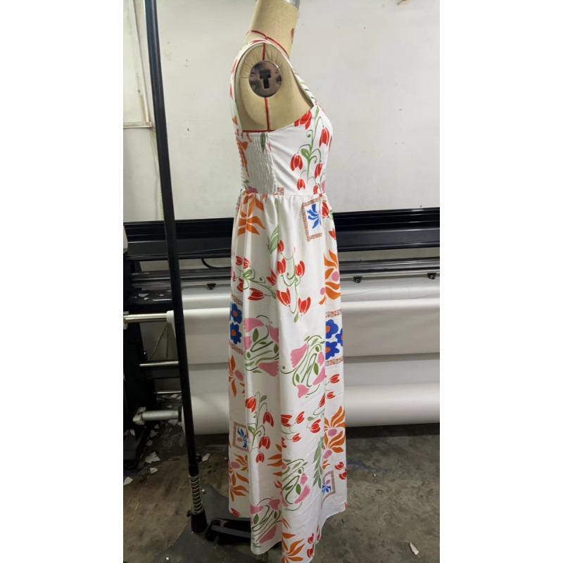 Spring/summer Fashion Floral Print Dress for Women