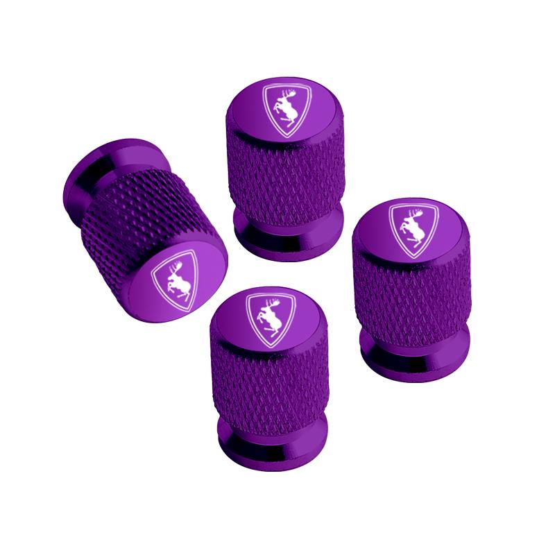 4pcs For Volvo Elk Prancing Moose Logo Ocean V40 V60 XC40 XC90 XC60 S40 Aluminum Car Wheel Tire Valve Cap Covers Tyre Rim Stem