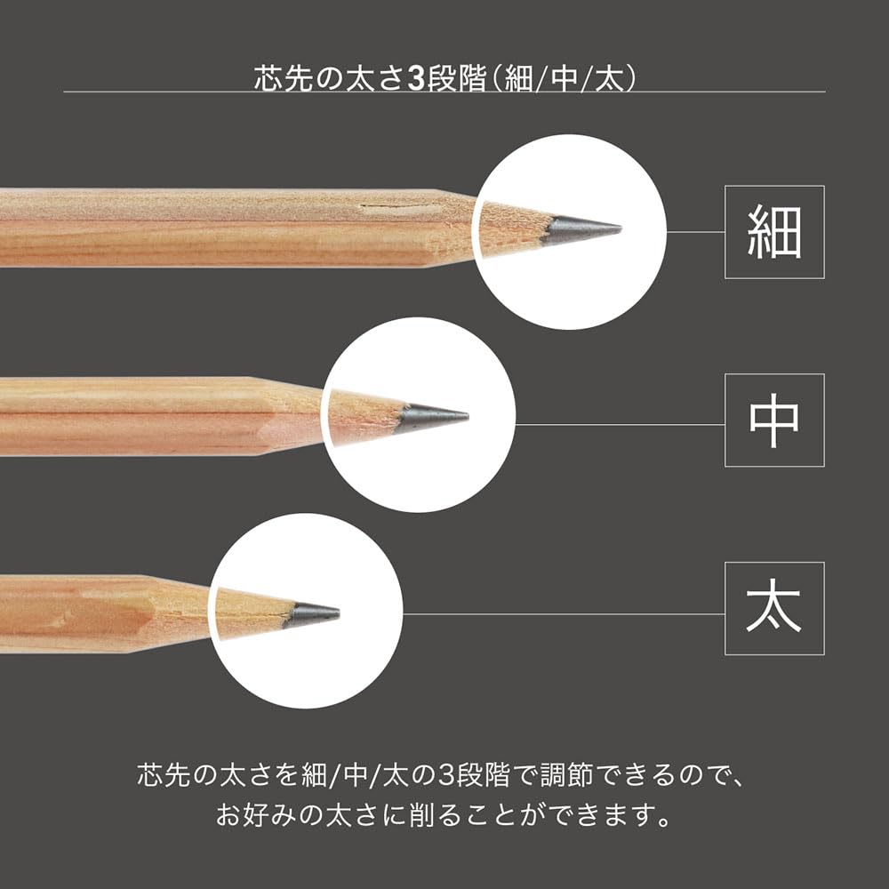Estale Fully Automatic Pencil Sharpener with 3 Lead Thickness USB or Battery Power Supply Settings, Powered, 2-Way