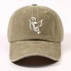Music Bird Treble Clef Baseball Cap Vintage Washed Polyester Adjustable Unisex Casual Hat