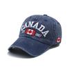 CANADA alphabet baseball cap washed cotton made old cowboy cap Canadian flag hat