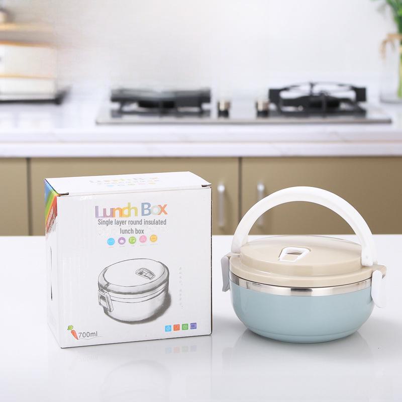 304 Multi-Layer Round Lunch Box - Insulated, Sealed, and Available In One To Four Layers