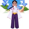 The World Is Dancing Cosplay Costume With Polyester Fabric For Anime Role Play
