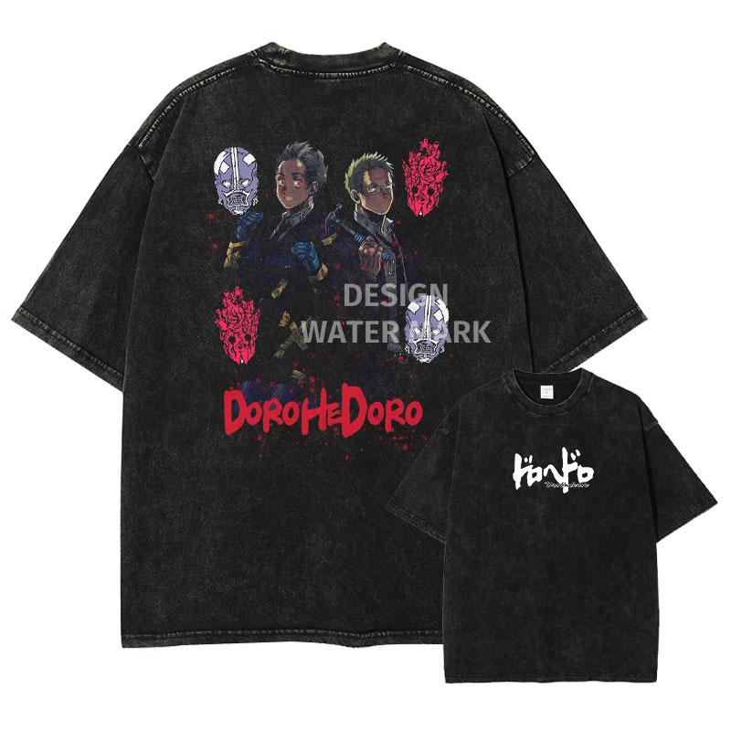 

Аниме Dorohedoro Футболка Винтажная Вареная Кайман Эн Никайдо Футболки Оверсайз Уличная Одежда Ретро Фудзита Топы Футболки Мужчины 100% Хлопок 4XL