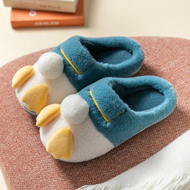 Frauen Winter dick besohlte warme Hausschuhe süße Cartoon rutschfeste Innen Schlafzimmer Hausschuhe